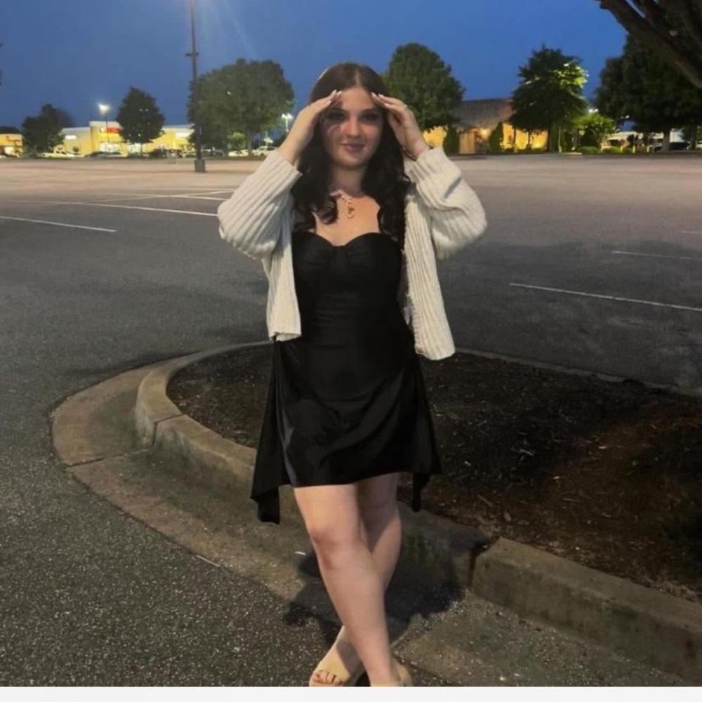 Elegant Black Silk Dress